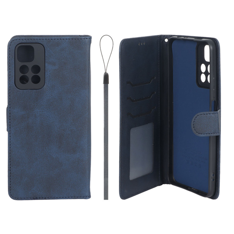 کیف موبایل چرمی مگنتی جاکارتی و محافظ لنزدار داخل مخمل درجه یک شیائومی مدل Xiaomi Redmi Note 11 Pro Plus