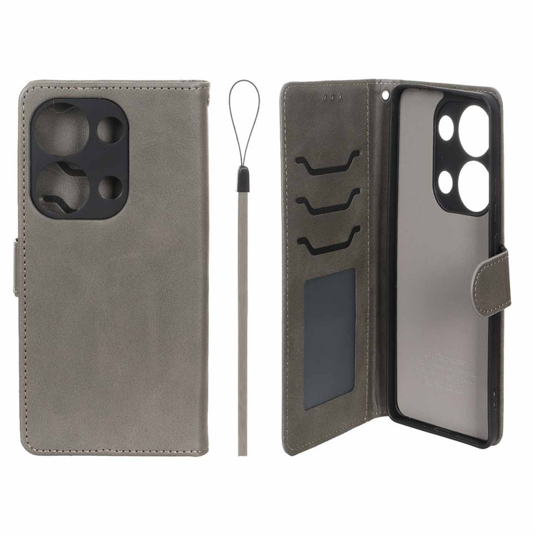 کیف موبایل چرمی مگنتی جاکارتی و محافظ لنزدار داخل مخمل درجه یک شیائومی مدل Xiaomi Redmi Note 14s / Note 13 Pro 4g / Poco M6 Pro 4g
