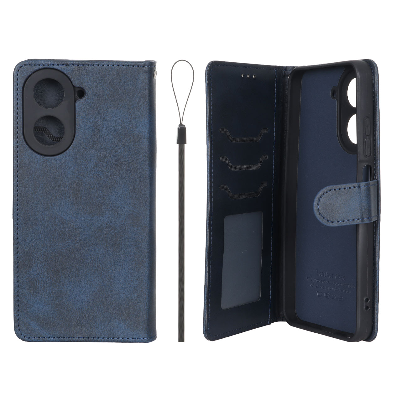کیف موبایل چرمی مگنتی جاکارتی و محافظ لنزدار داخل مخمل درجه یک شیائومی مدل Xiaomi Redmi A5 / Poco C71