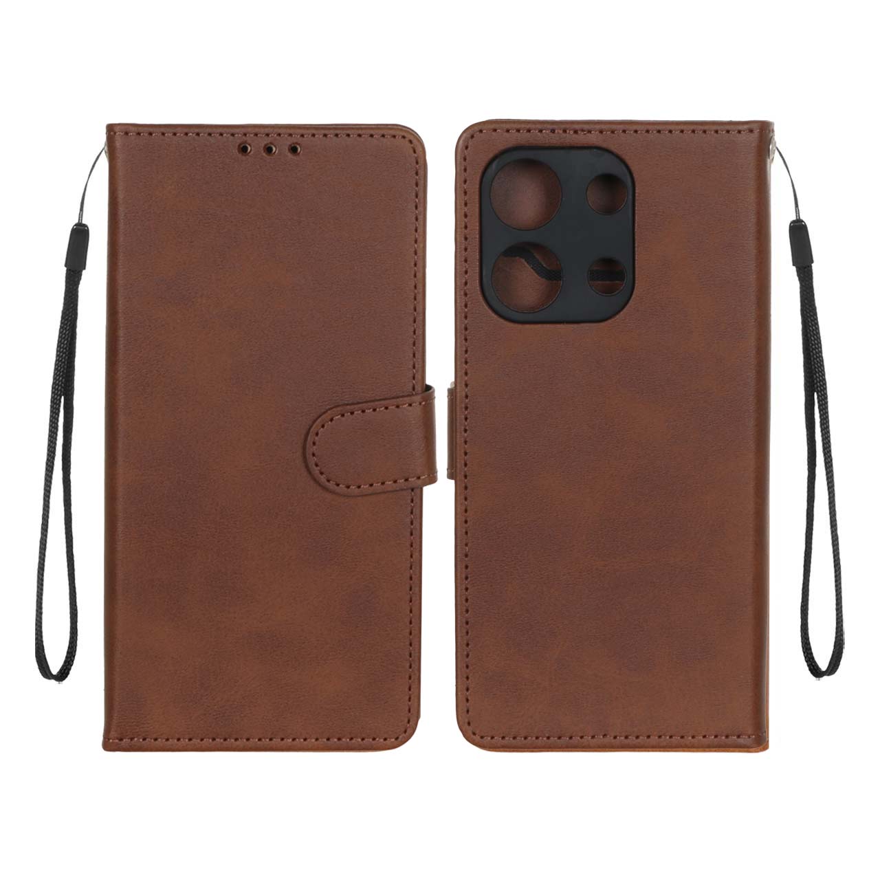 کیف موبایل چرمی مگنتی و جاکارتی درجه یک شیائومی مدل Xiaomi Redmi Note 13 4G