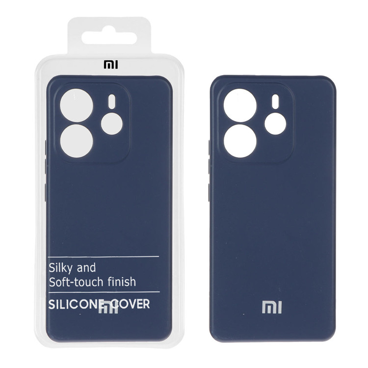 قاب سیلیکونی داخل مخمل محافظ لنزدار شیائومی مدل Xiaomi Redmi Note 14 4G