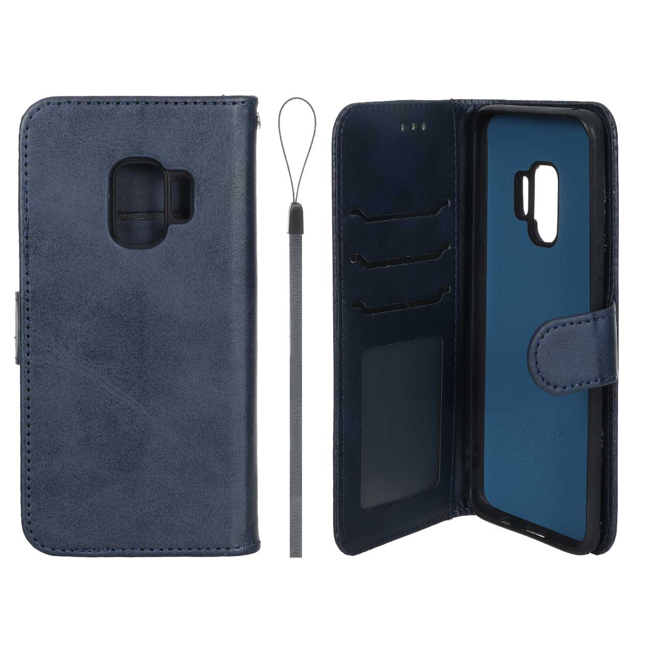 کیف موبایل چرمی مگنتی جاکارتی و داخل مخمل درجه یک سامسونگ مدل Samsung Galaxy S9