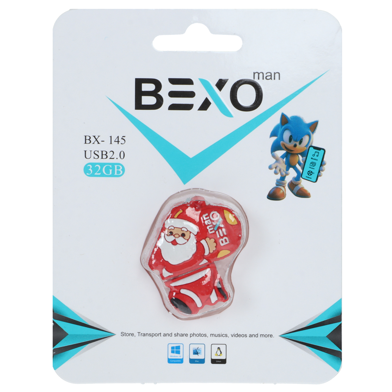 فلش مموری عروسکی فانتزی بکسو مدل BX-145 ظرفیت 32GB