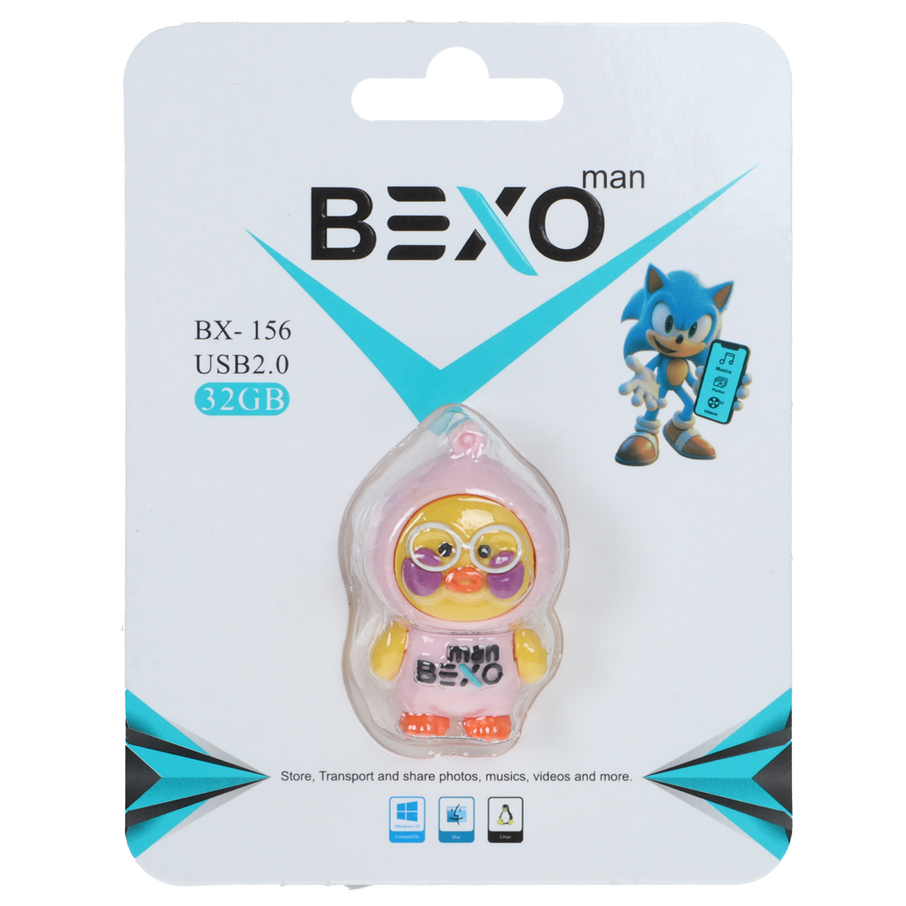 فلش مموری عروسکی فانتزی بکسو مدل BX-156 ظرفیت 32GB
