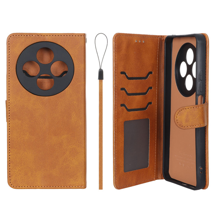 کیف موبایل چرمی جاکارتی و محافظ لنزدار درجه یک شیائومی مدل Xiaomi Redmi 14C / Redmi A4 / Poco C75