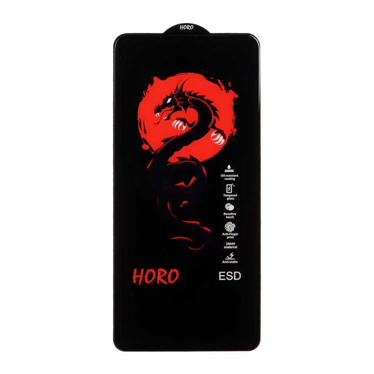 گلس محافظ صفحه نمایش شیشه ای آنتی استاتیک سوپردی Full Cover ESD Horo درجه یک شیائومی مدل Xiaomi Redmi Note 13 4G / Poco M7 Pro 5G